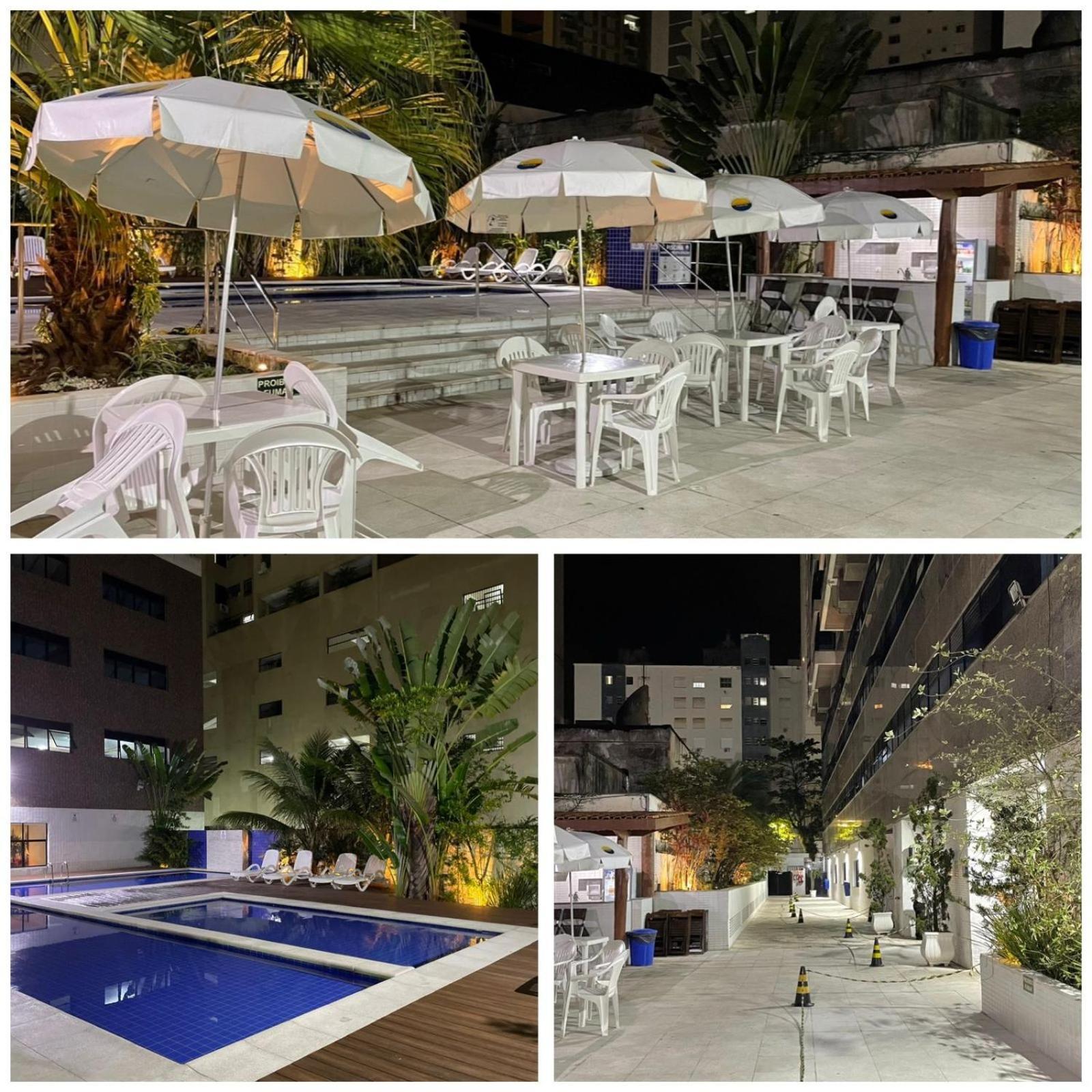Capitania Varam Apartamento-Flat Com Piscina E Vista Mar Guaruja Pitangueiras المظهر الخارجي الصورة